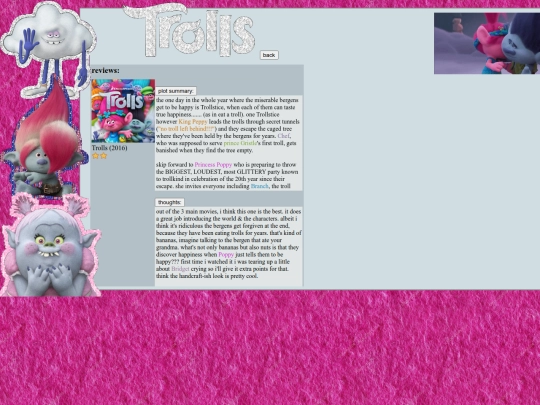 journal/reviews/trolls screenshot
