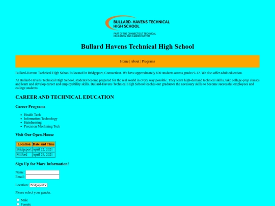 WEB-DESIGN/2-CSS/BullardOpenHouseStyled screenshot