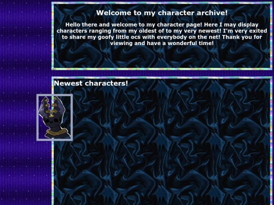 Characterlist screenshot