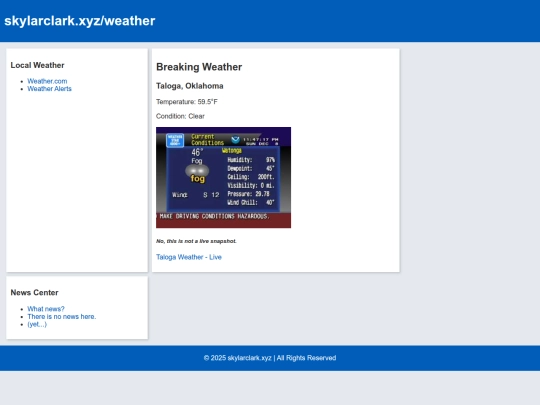 weather screenshot