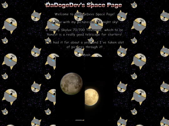 spacepage screenshot