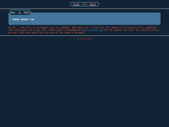 changelog screenshot