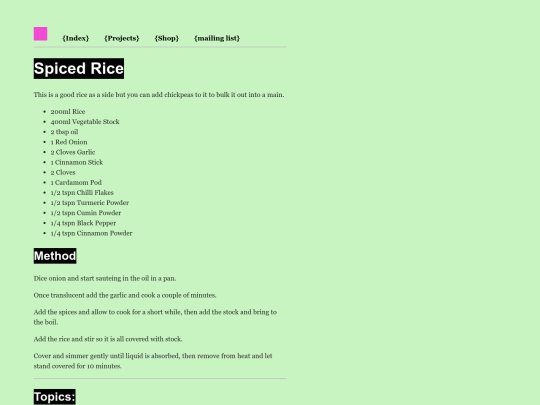 spiced_rice screenshot