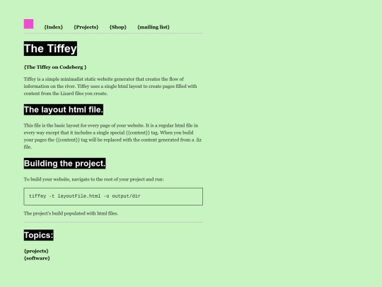 tiffey screenshot
