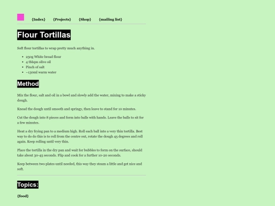tortillas screenshot