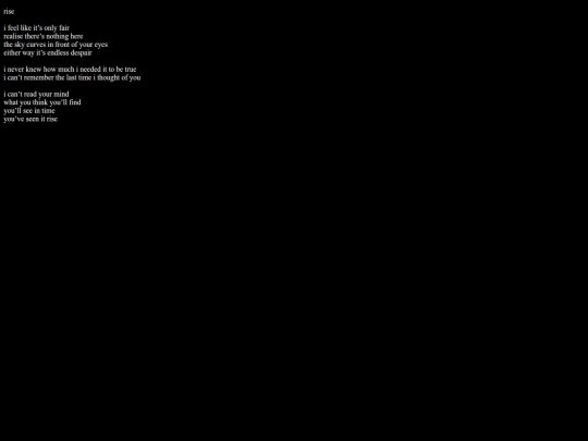 songs about leaving/rise screenshot