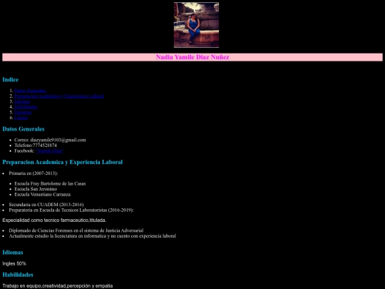 Curriculum screenshot