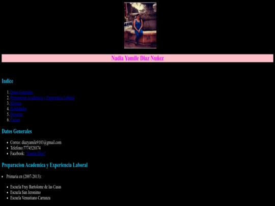 index screenshot