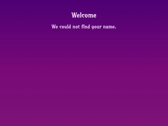 welcome screenshot