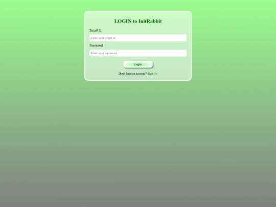 project 1/login screenshot