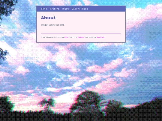 blog/about screenshot