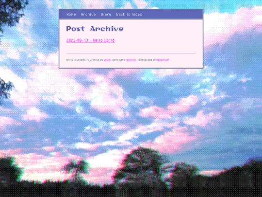 blog/archive screenshot