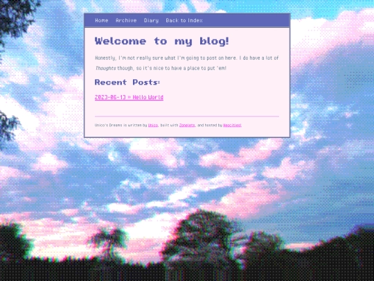 blog screenshot