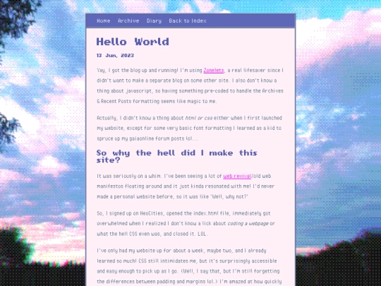 blog/posts/2023-06-13-Hello-World screenshot