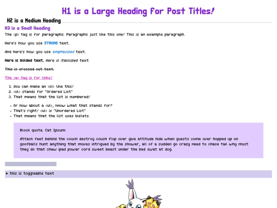 diary/HTMLcheatsheet screenshot