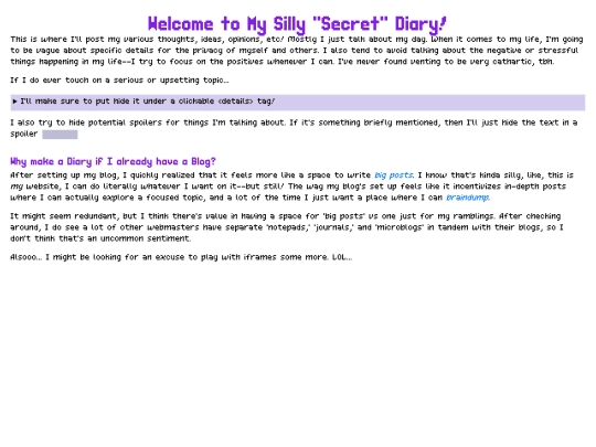 diary/about screenshot