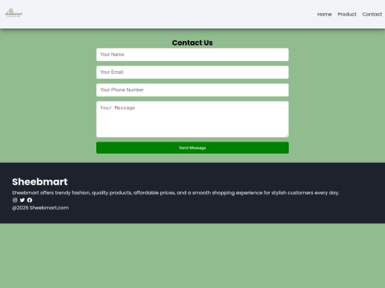 Sheebamart/contact screenshot