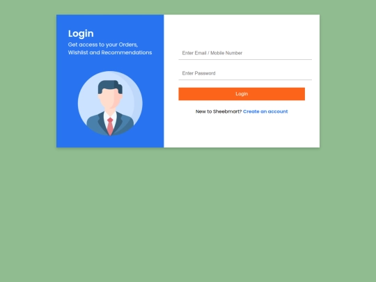 Sheebamart/login screenshot
