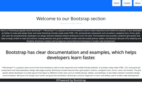 bootsrap/home screenshot