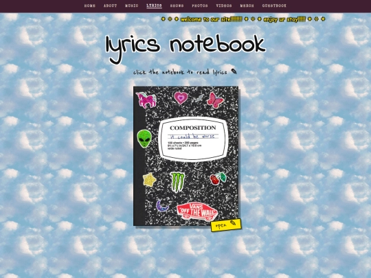 pages/lyrics screenshot