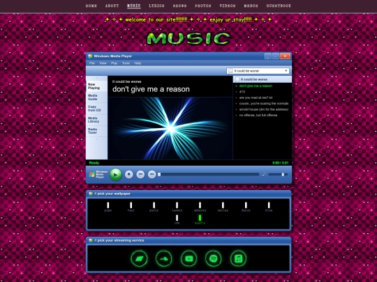 pages/music screenshot