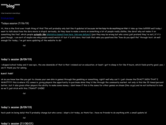 blog screenshot