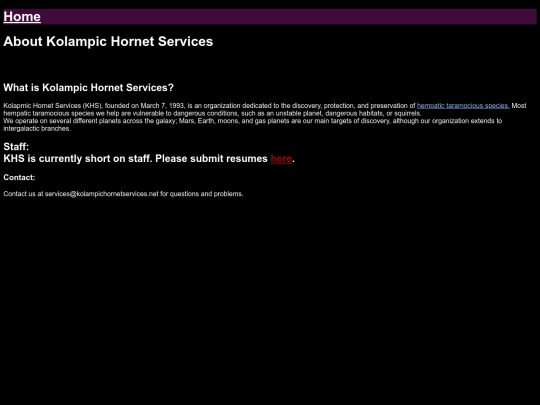 miscellaneous /KHS/AboutUs screenshot