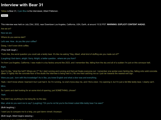 miscellaneous /KHS/subjects/BearInterview screenshot