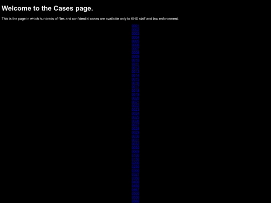 miscellaneous /KHS/subjects/CASES screenshot