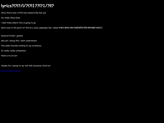 miscellaneous /lyrics screenshot