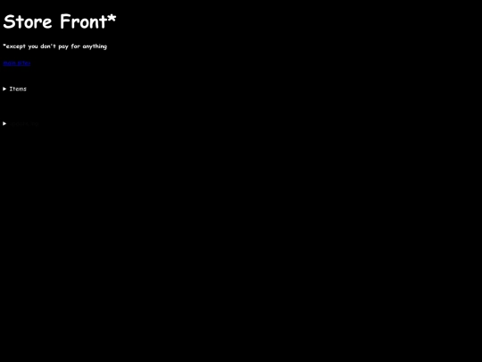 shop/frontpage screenshot