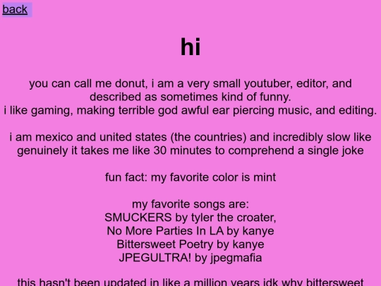 the/aboutme screenshot
