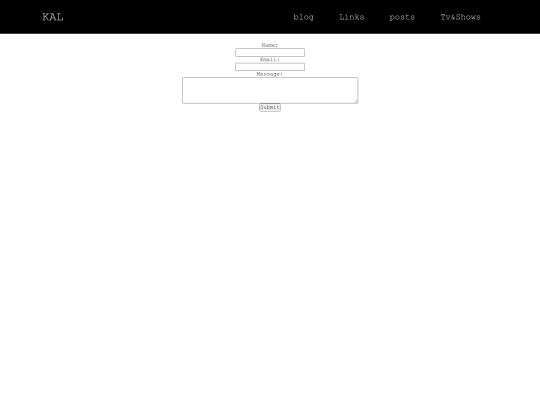 blogs/contact screenshot