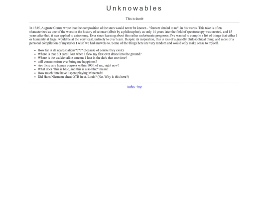 random/unknowables screenshot
