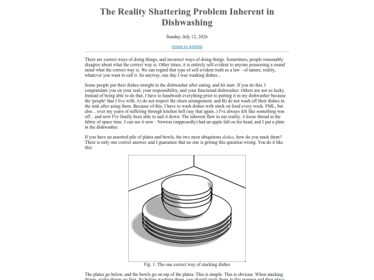 writing/dishes screenshot