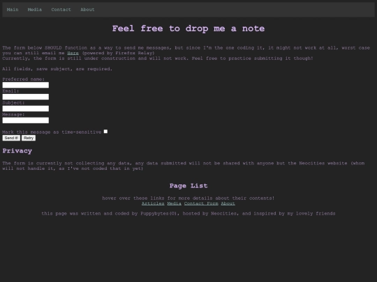 contact screenshot