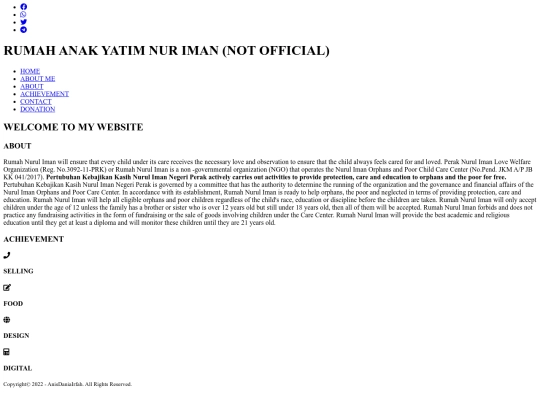 rumah anak yatim screenshot