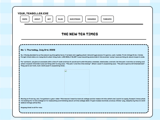 blog screenshot