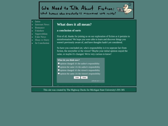 Ezra’s Pages/conclusion screenshot