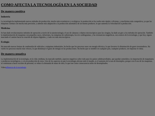 Trabajo Pagina web/Comoafectalatecnologia2 screenshot