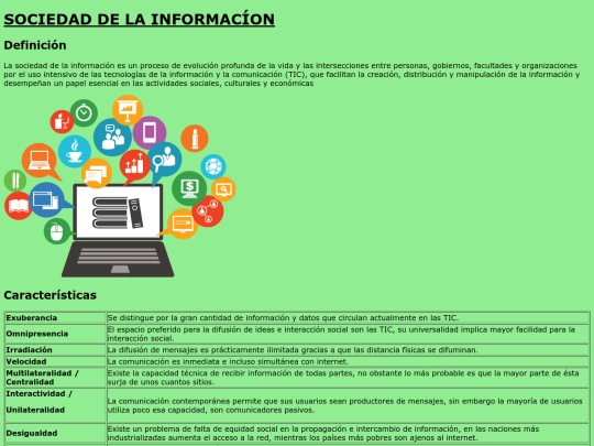 Trabajo Pagina web/Sociedad de la información screenshot