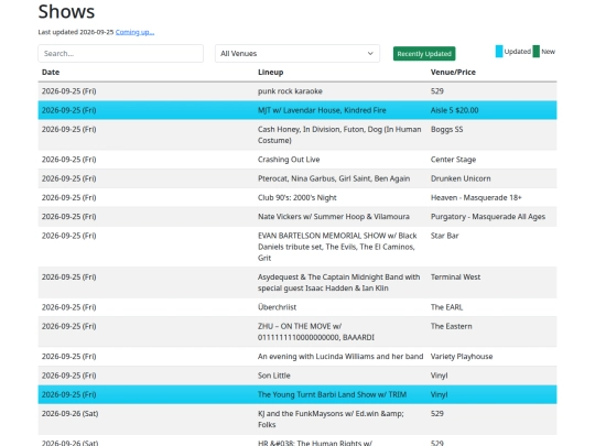 index screenshot