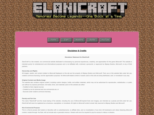 Credits/Disclaimer screenshot