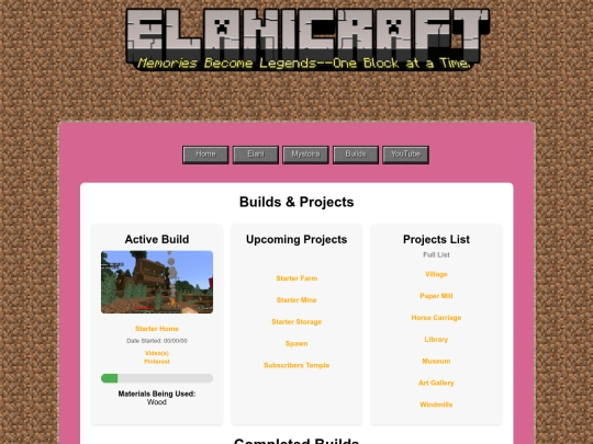 Projects/Builds screenshot