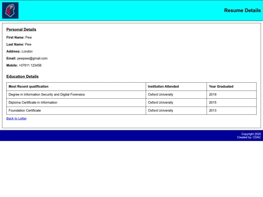index screenshot