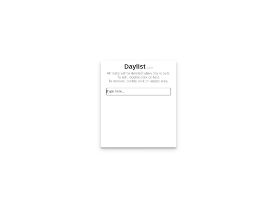 Dailytasks screenshot