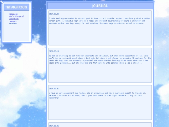 journal screenshot