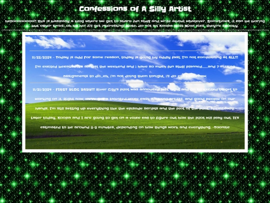 Blogpage screenshot