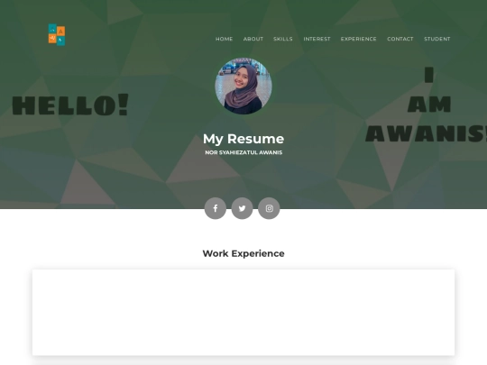 experience screenshot