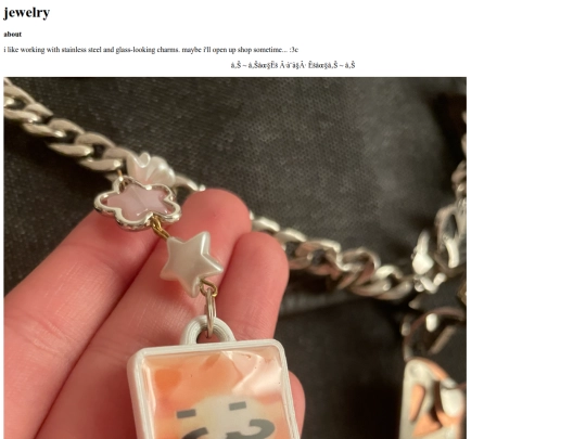 art/jewelry screenshot